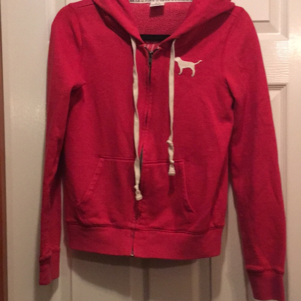 Pink Victoria secret ,sweat jacket with hoody